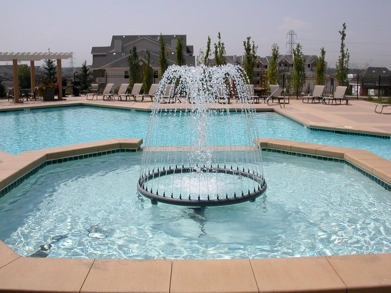 Commercial Pool with Fountain