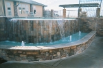 Commercial Pool with Vanishing edge and Fountain